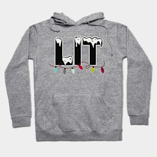 Lit Christmas Lights Ugly Sweater Party Hoodie